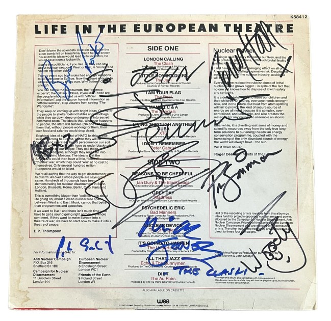 Life In The European Theatre Multi-Signed Vinyl LP