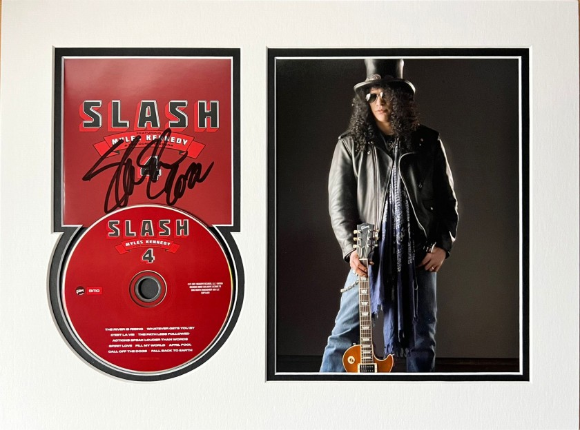 Slash Signed and Mounted CD