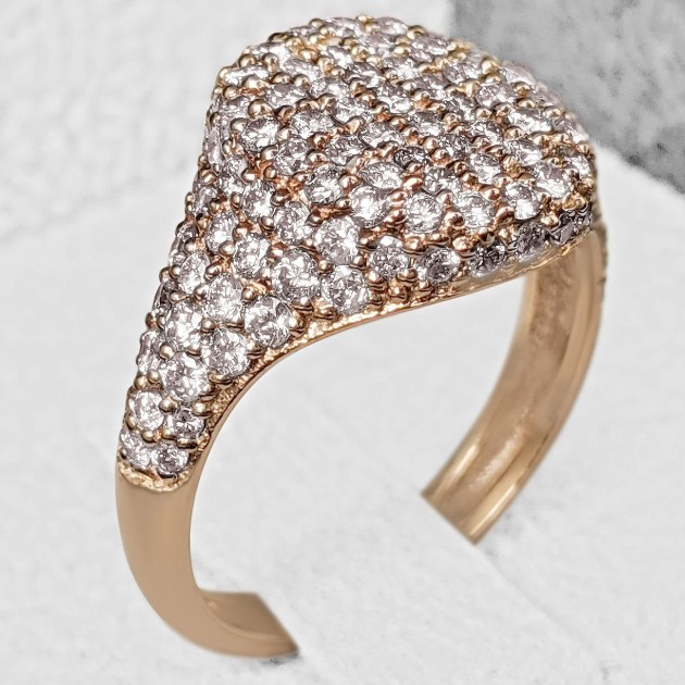 1.30 t.w. Pink Diamond 14K Rose Gold Ring