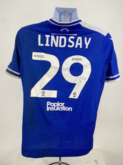 Lindsay's Bristol Rovers EFL Sky Bet League One Signed Match Worn Shirt, vs Lincoln City