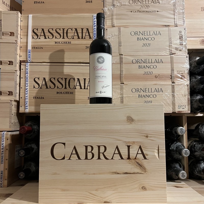 Cabraia 2018 Toscana Rosso IGT Gualdo del Re - Cassa Legno 6 Bottiglie