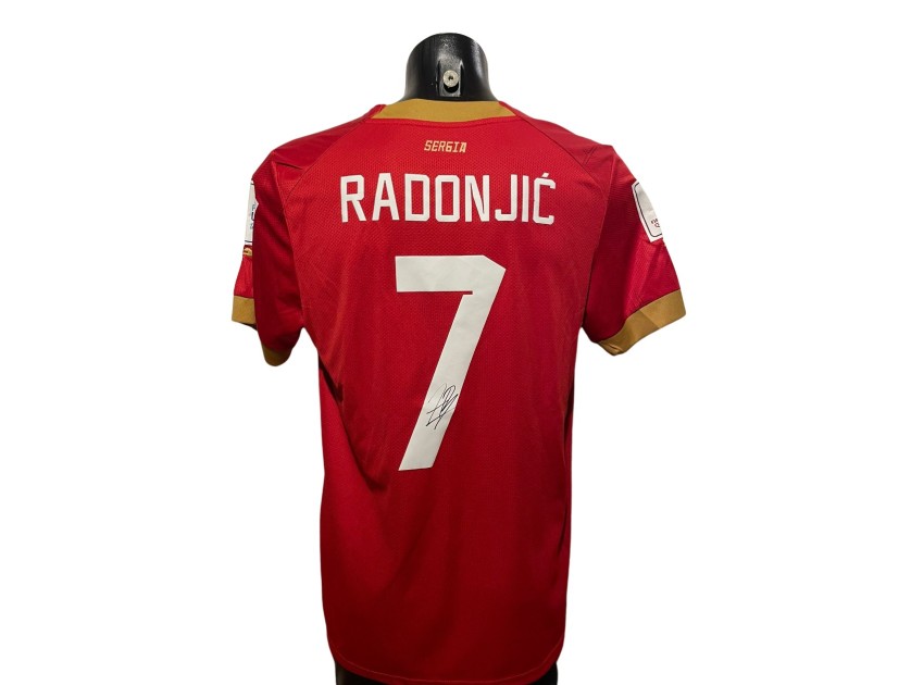 Radonjic's Serbia Signed Replica Shirt, World Cup 2022