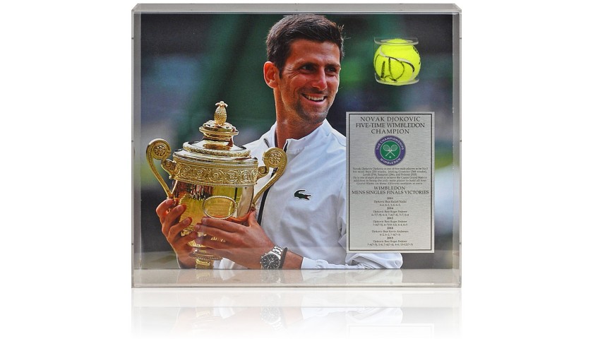 Novak Djokovic Hand Signed Tennis Ball