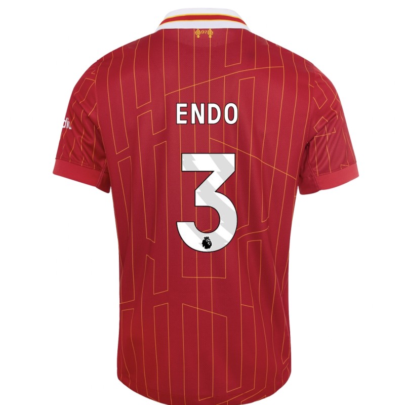 Wataru Endō Collezione 'Futuremakers x Liverpool FC' - Maglia indossata in panchina durante la partita