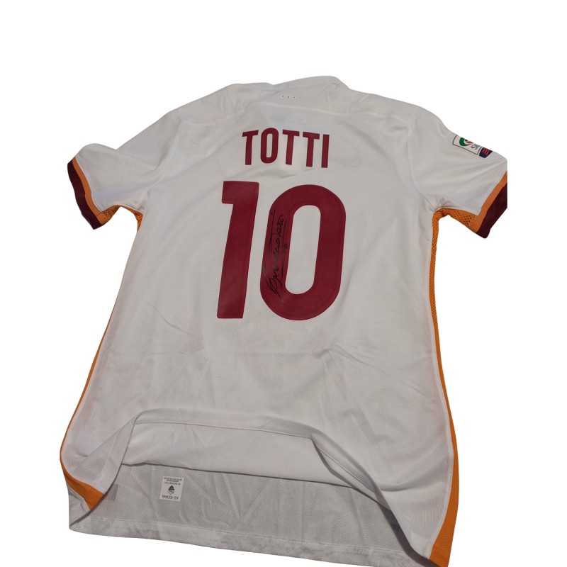 Maglia Gara Totti Palermo vs Roma, 2015 - Autografata