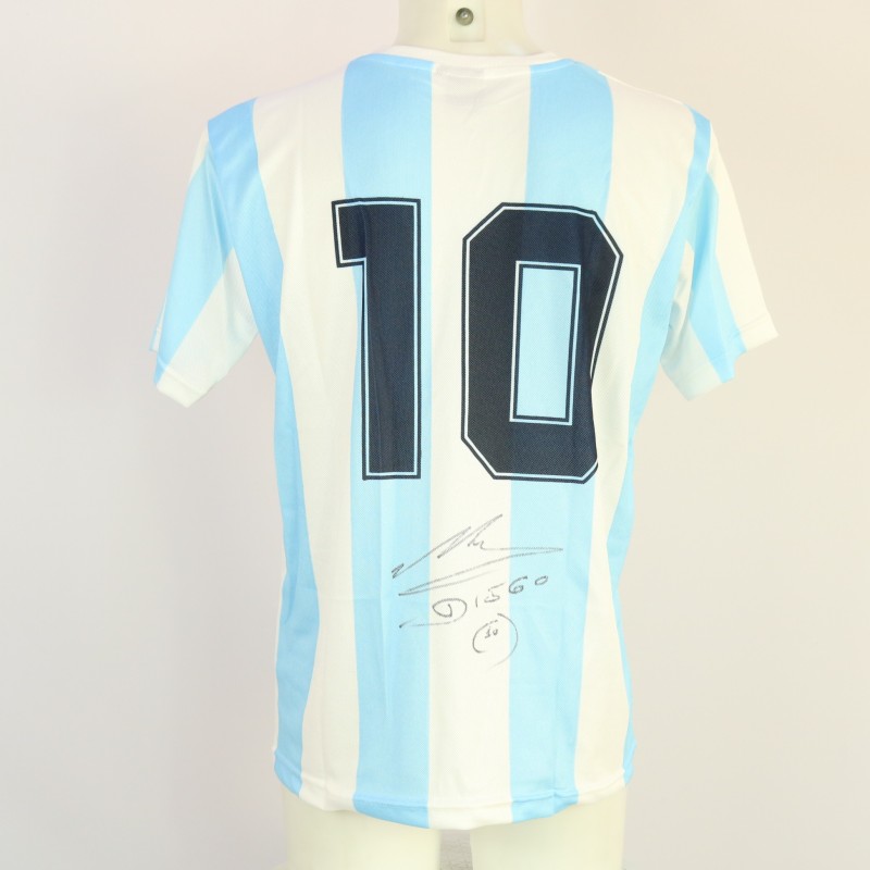 Maglia replica Maradona Argentina, 1986 - Autografata