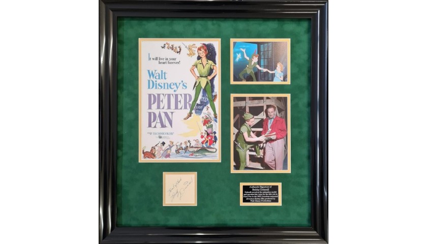 Bobby Driscoll Signed Peter Pan Display