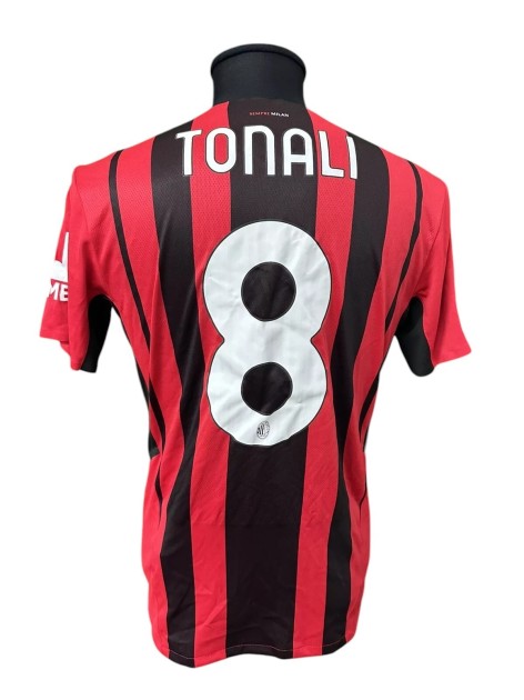 Tonali's Milan vs Roma Issued Shirt, 2022