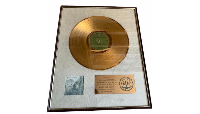 Black Sabbath RIAA Certified Award