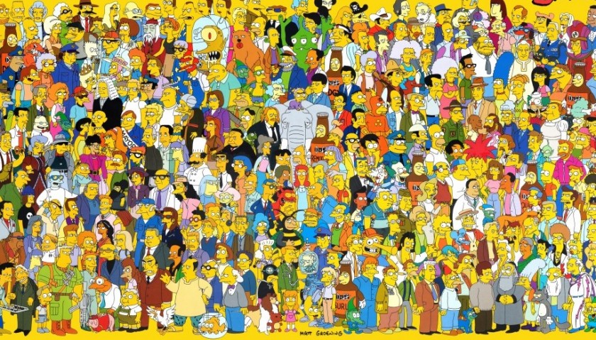 Original Drawings of Simpson Characters