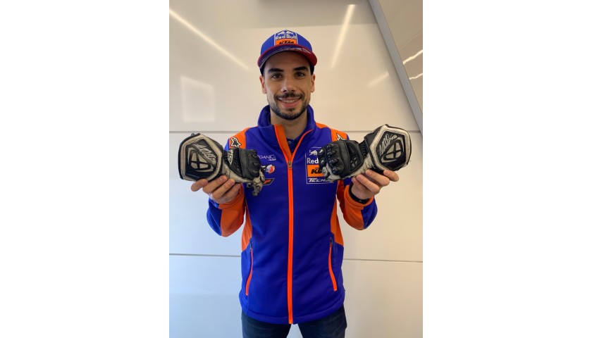 Signed Miguel Oliveira Race Worn Gloves from MotoGP 2020