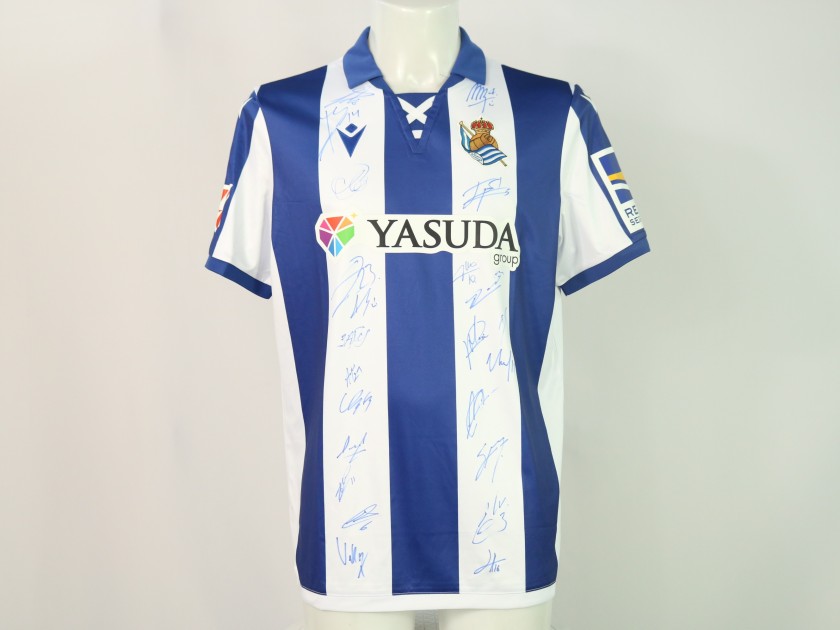 Official Real Sociedad Home Shirt, 2024/25 - Signed by the players