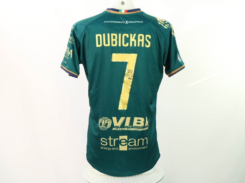 Maglia Dubickas Unwashed Feralpisalò vs Pro Vercelli, 2024 - Autografata