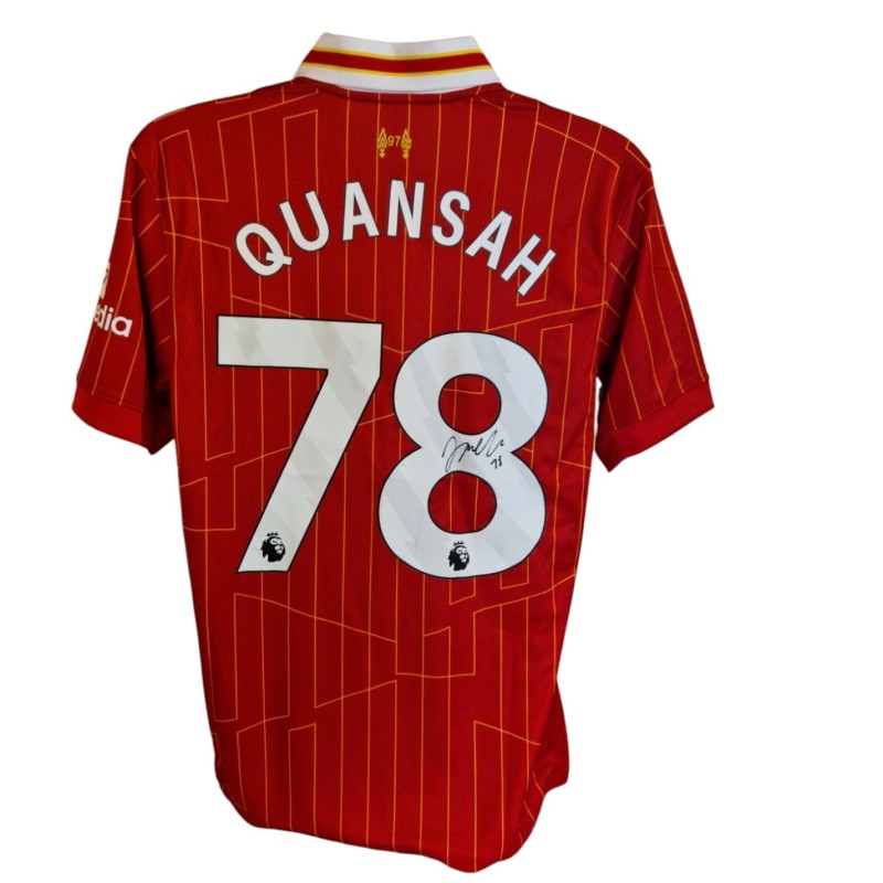 Jarell Quansah's Liverpool 2024/25 Signed Replica Shirt