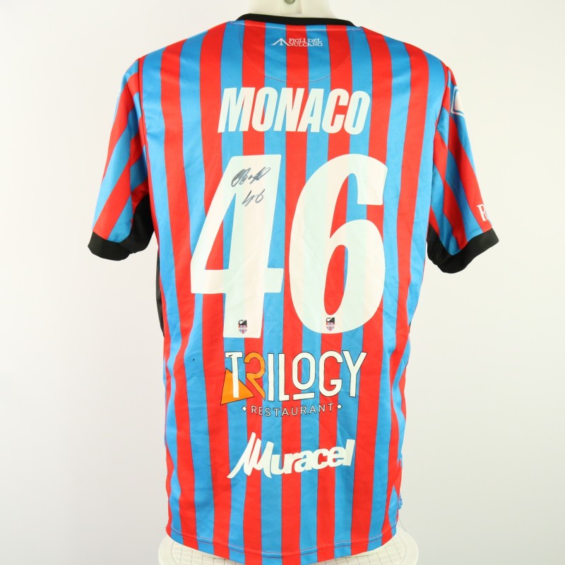 Maglia Monaco unwashed Virtus Francavilla vs Catania 2024 - Autografata