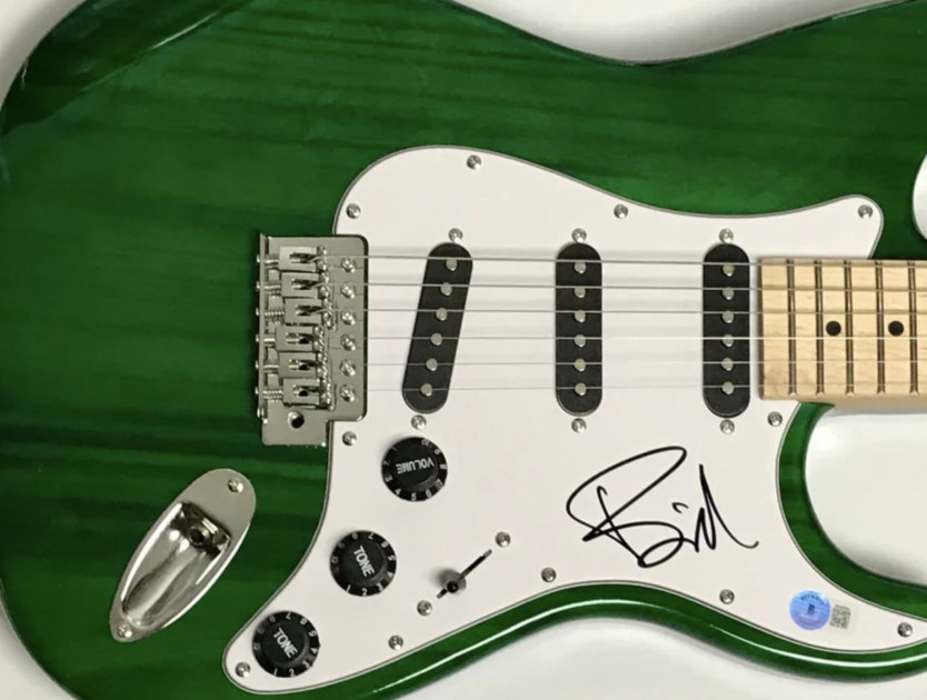 Green Day Signed Guitar