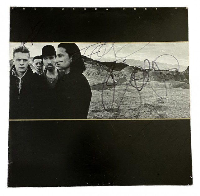 U2 Signed The Joshua Tree Vinyl LP