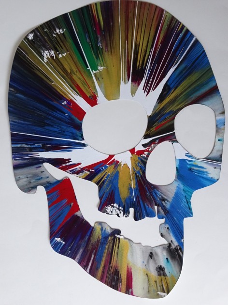 "Skull Spin Painting" by Damien Hirst 