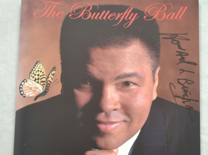 Butterfly Ball Programme Signed by Laila Ali and Howard L Bingham