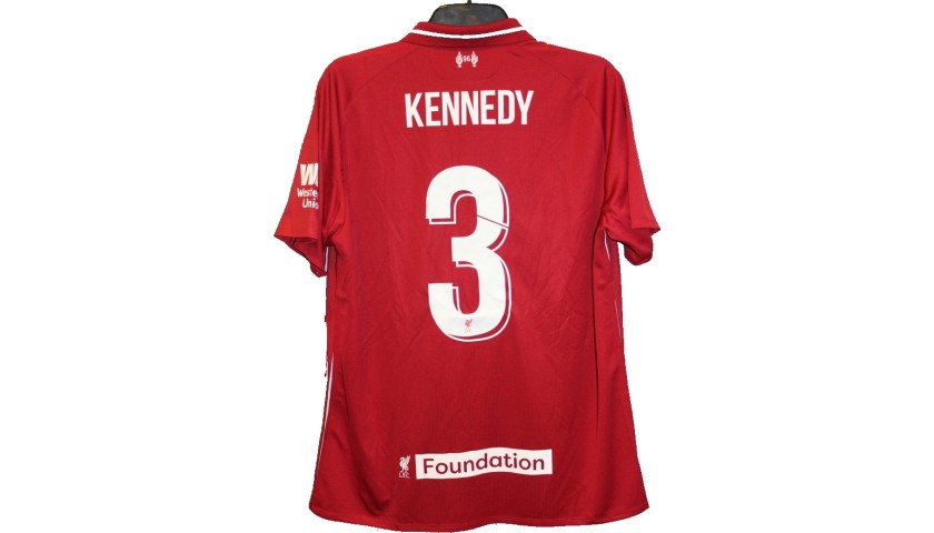 Kennedy's Liverpool Legends Game Worn and Signed Shirt