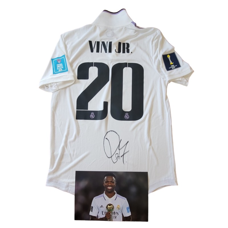 Maglia ufficiale Vinicius Junior, Real Madrid vs Al-Hilal Club WC 2023 - Autografata