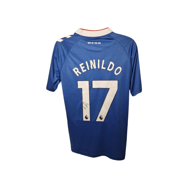 Reinildo Mandava firma la maglia da calcio in trasferta del Sunderland 2025-26