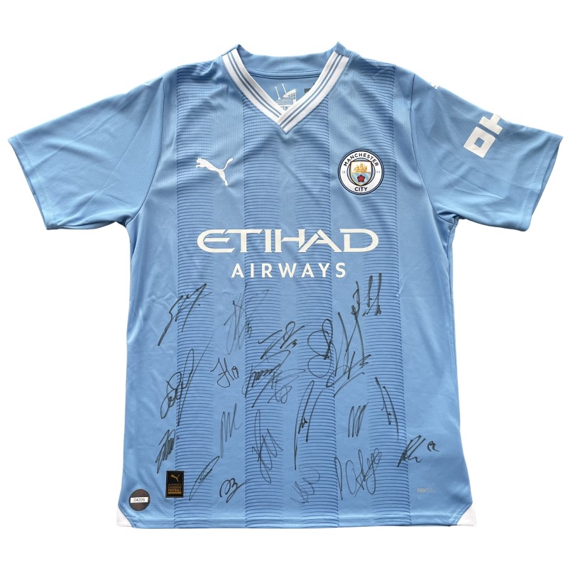 Manchester City 2023/24 Squad Signed Shirt