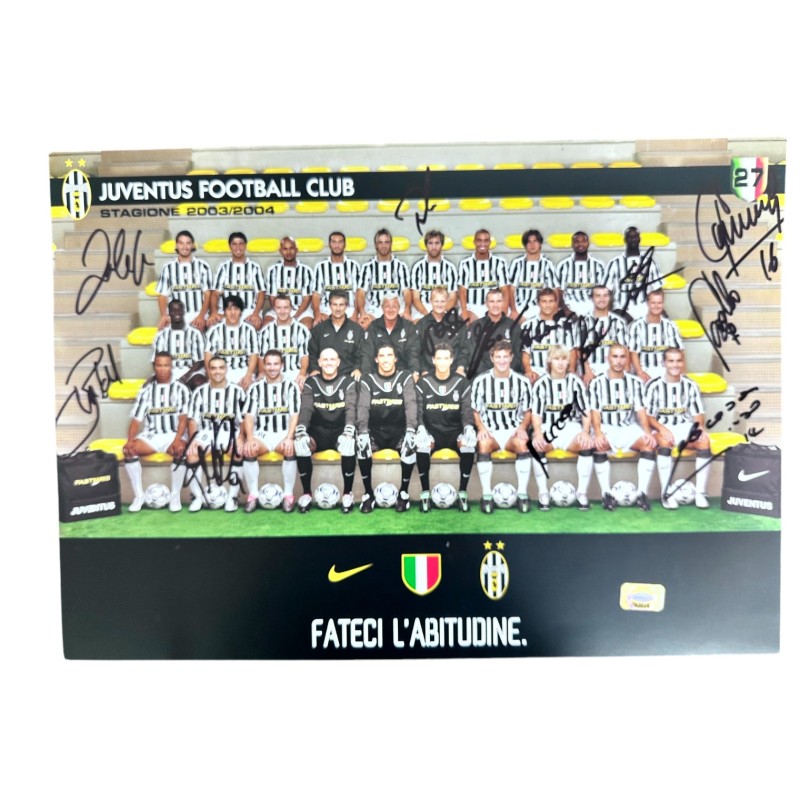 Juventus' Poster, 2003/04 - Signed by the Team