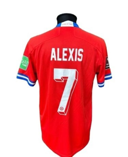 Alexis Sánchez's Chile Match-Issued Shirt, 2021/22