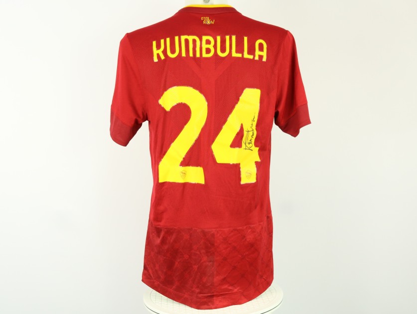 Kumbulla's AS Roma Match Signed Shirt, 2022/23