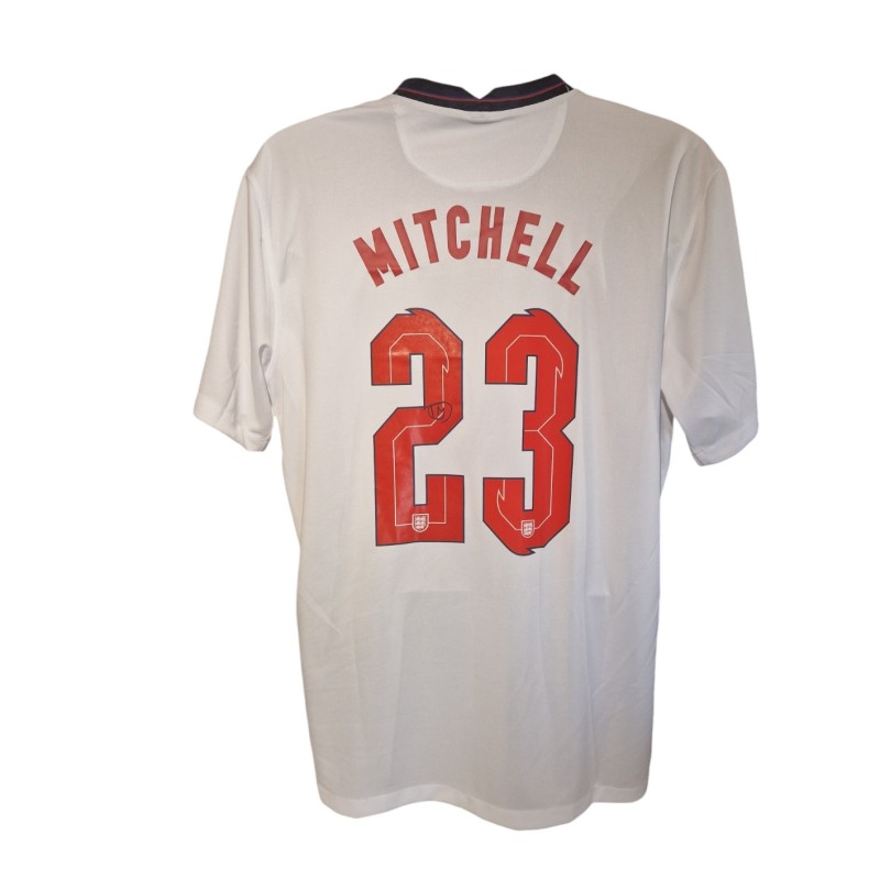 Maglia replica firmata di Tyrick Mitchell, Inghilterra 2022/23