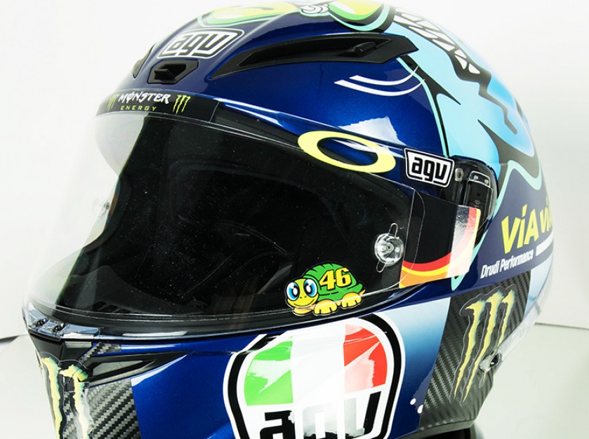 Signed Valentino Rossi Misano 2015 Shark Corsa Replica Helmet – MotoGP