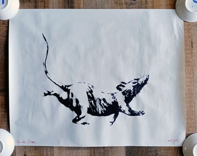 "GDP Rat" Screen Print by Banksy 