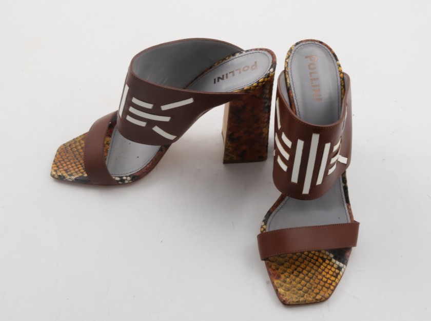 Exclusives Pollini leather sandals