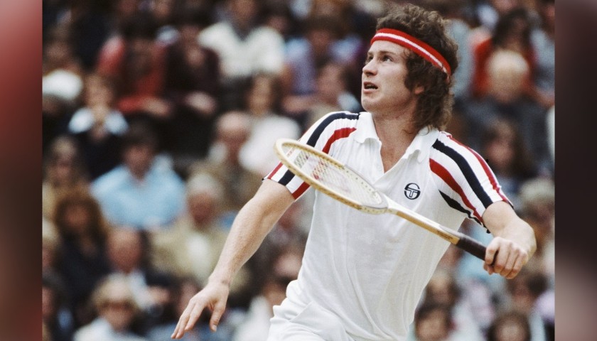 Dunlop Tennis Racquet Signed by John McEnroe