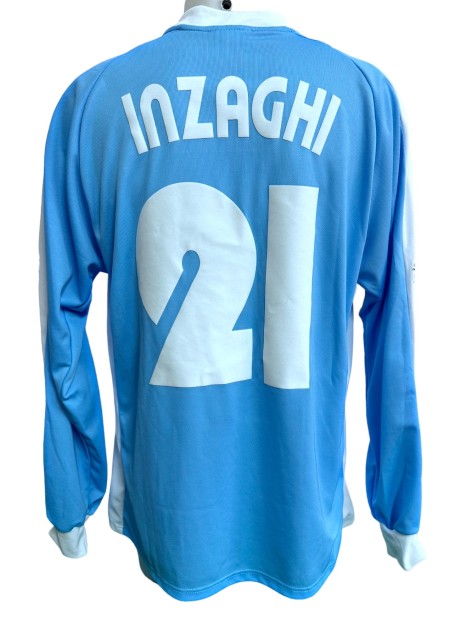 Inzaghi's Lazio Match Worn Shirt, 2003/04