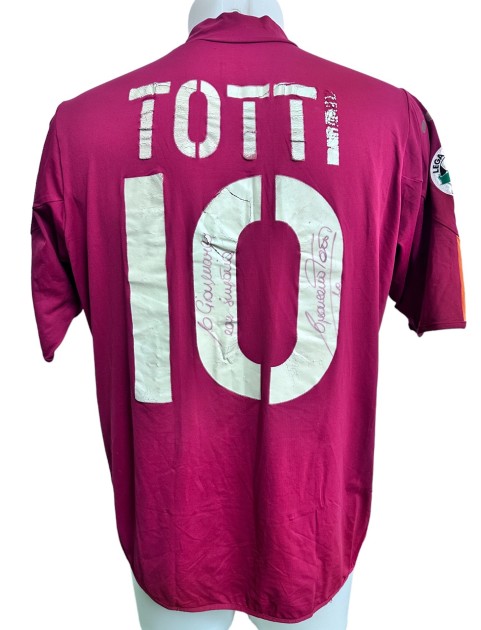 Official Roma Totti Signed Shirt, 2004/05 