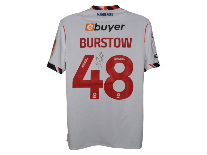 Mason Burstow's Bolton Wanderers 2025/26 Signed Match Worn Goal Scoring Shirt, vs Wigan 