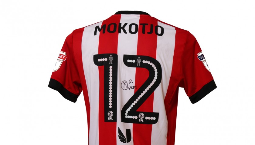 Official Poppy Shirt Signed and Worn by Brentford FC's Kamohelo Mokotjo
