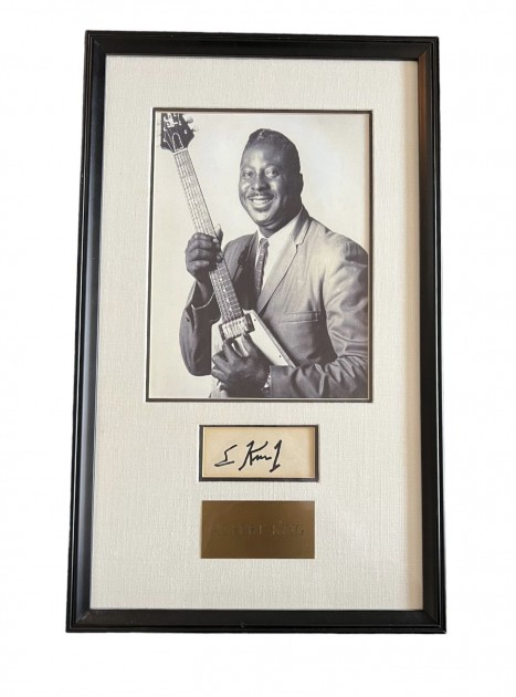 Albert King Signed and Framed Display