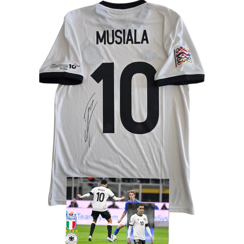 Musiala's Signed "125 Years" Commemorative Match-Issued Shirt, Germany vs Italy Nations League 2025