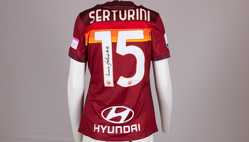Serturini's AS Roma Signed Shirt - Special Komen Italia