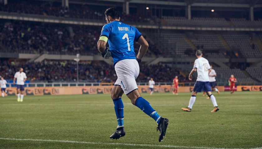 Buffon's Match-Issued Shirt, 2017 Italy-Macedonia 