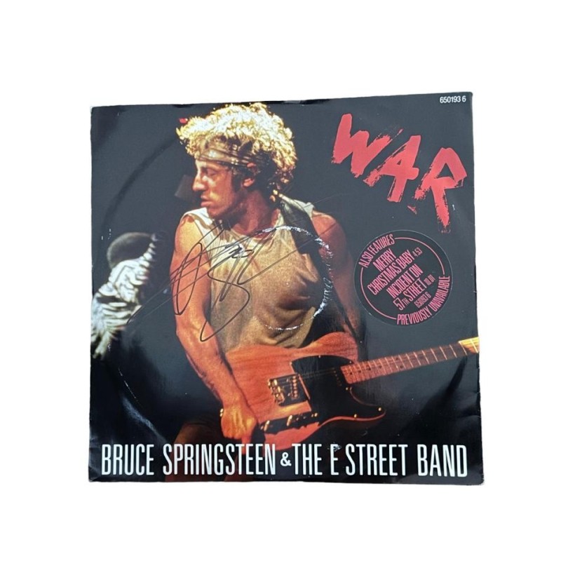 Bruce Springsteen Signed War 7" Vinyl 