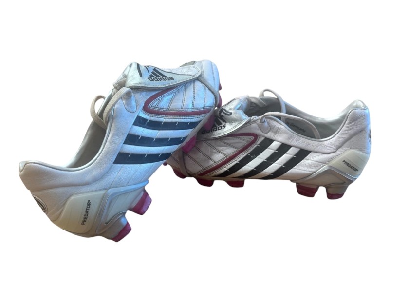 Cristian Chivu's Adidas Signed Unwashed Football Shoes