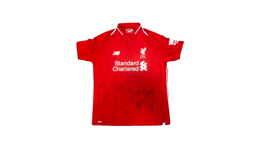 Liverpool FC 2018/19 Shirt Signed by First Team Players