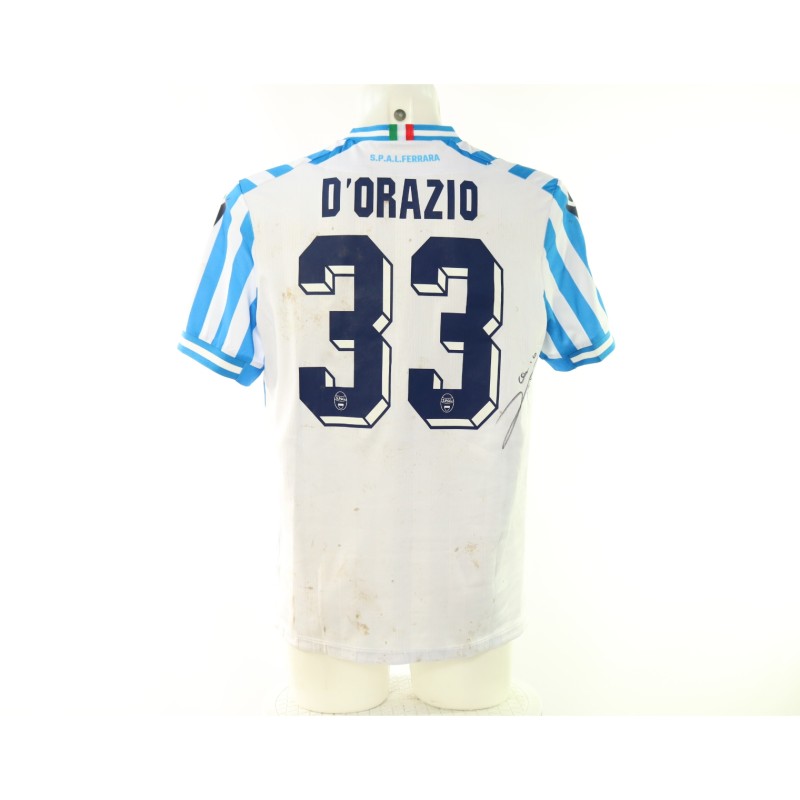 D'Orazio's Signed Unwashed Shirt, SPAL vs Vis Pesaro 2024