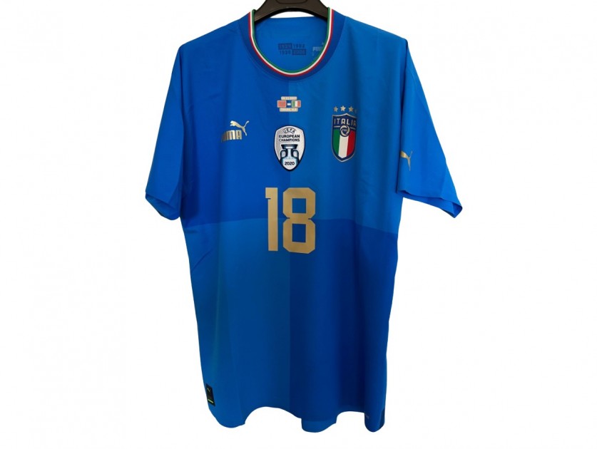 Maglia gara Barella, Albania vs Italia 2022 - CharityStars