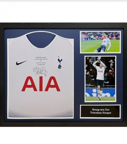 Son Heung-min's Tottenham Hotspur 2018/2019 Signed and Framed Shirt