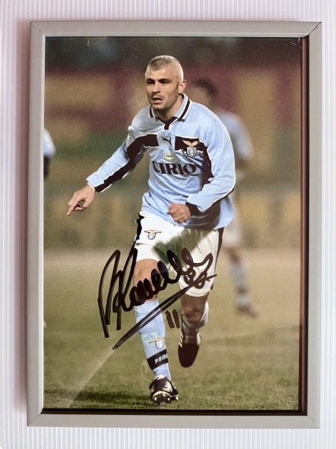 Fabrizio Ravanelli's SS Lazio Signed and Framed Picture